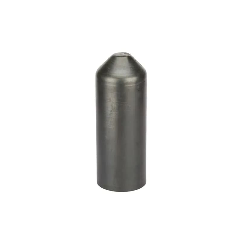 Easy-Splice Heat Shrinkable End Cap 750 - 1500 MCM These caps replace greases, tapes, epoxy, encapsulation, or dips. In most sizes, installation may be accomplished in less than one minute. Heat-shrinkable end caps provide for efficient and positive cable end sealing. Made of thermally stabilized polyolefin, the interior of the HSC is coated with a meltable sealant to assure a watertight seal, complete insulation, abrasion and corrosion resistance. Seals may be affected over lead, steel, aluminum, copper and all standard plastic and elastomeric insulating materials and conduit. HSC end sealing caps are qualified to ANSI C119.1-1986 and rated to ICEA electrical withstand test for 1,000 volts. HSC end sealing caps can be used as a live seal for cables carrying up to 1,000 volts. They can also be used as end seals for storing and pulling de-energized cable.