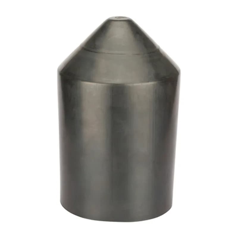 Easy-Splice Heat Shrinkable End Cap These caps replace greases, tapes, epoxy, encapsulation, or dips. In most sizes, installation may be accomplished in less than one minute. Heat-shrinkable end caps provide for efficient and positive cable end sealing. Made of thermally stabilized polyolefin, the interior of the HSC is coated with a meltable sealant to assure a watertight seal, complete insulation, abrasion and corrosion resistance. Seals may be affected over lead, steel, aluminum, copper and all standard plastic and elastomeric insulating materials and conduit. HSC end sealing caps are qualified to ANSI C119.1-1986 and rated to ICEA electrical withstand test for 1,000 volts. HSC end sealing caps can be used as a live seal for cables carrying up to 1,000 volts. They can also be used as end seals for storing and pulling de-energized cable.