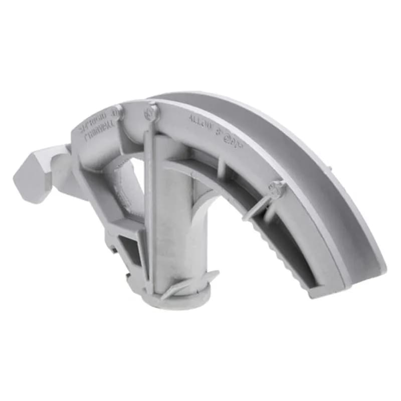 Aluminum conduit bender for 1 Inch EMT or 3/4 Inch Rigid Conduit has an 8 degree inside radius. It has cast in-angle indicators with raised bending points of reference to aid the installer. The body is aluminum die cast which is lightweight yet strong enough for everyday use. FEATURES: INSIDE RADIUS: 8 Degree TYPE: Aluminum Die Cast USE: 1 Inch EMT or 3/4 Inch Rigid Conduit