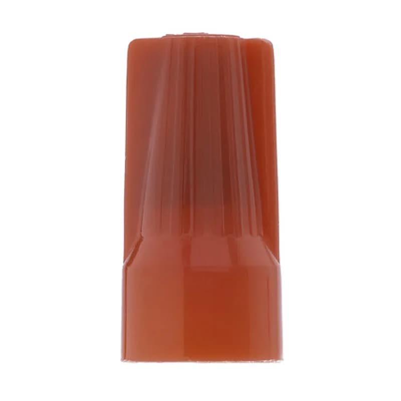 NSI Industries WWC-N2-C - The Easy-Twist WWC-N2-C 100-Count Carton of N-Type Red Wire Connectors are designed for use on copper wires in the 22-6 AWG size range. They’re made of flame-retardant thermoplastic rated for a maximum temperature of 105˚ Celsius (221˚ Fahrenheit). The quick-grip square spring design grips in fewer twists and can dead-end a single wire, while the ergonomic swept-back wing design and ribbed texture makes them easy to twist. Their compact design is useful for applications in tight areas or anywhere else you need to connect wires.