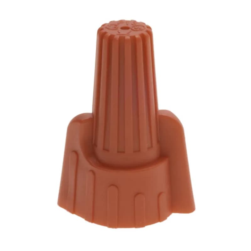 The Easy-Twist WWC-R-SJ 100-Count Small Jar of Red Winged Wire Connectors are designed for use on copper wires in the 22-6 AWG size range. They’re made of flame-retardant thermoplastic rated for a maximum temperature of 105˚ Celsius (221˚ Fahrenheit). The quick-grip square spring design grips in fewer twists and can dead-end a single wire, while the ergonomic swept-back wing design and ribbed texture makes them easy to twist. Their compact design is useful for applications in tight areas or anywhere else you need to connect wires.