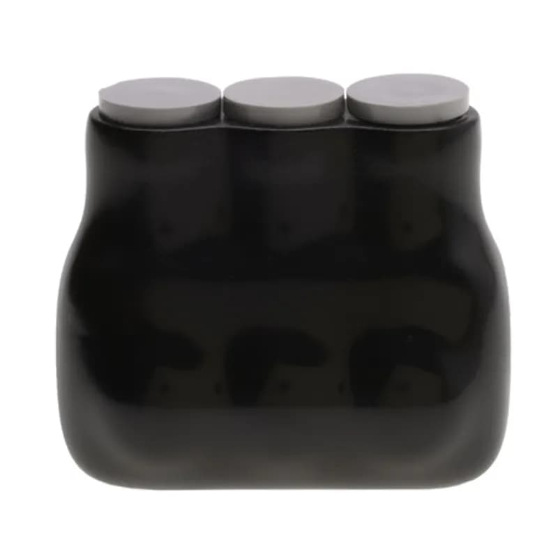 NSI Industries IPLG6-3B - The Polaris IPLG6-3B Grey Multi-Tap Single Side Entry Connector features 3 ports sized for 6 - 14 AWG wires. The body is made from aluminum alloy wrapped in a layer of plastisol insulation. Each port is specially designed for fine-stranded copper wires with a pre-installed tin plated copper ferule that collapses as the screw is tightened to form a strong connection with fine-stranded wires. Removable access plugs cover the hex screws used to tighten the connections. Installs with a hex key and torque wrench, without any tape or additional supplies. Designed for use in a wide range of splicing fine-stranded wire applications, including installation in cable trays, troughs, wire-ways, raceways, ducts and motor junction boxes.