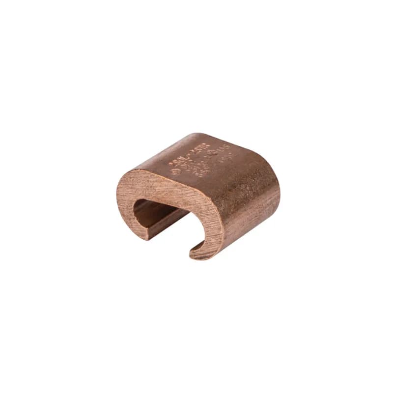 Heavy Duty Copper C Tap for 2 AWG APPLICATIONS: Copper "C" Taps are range-taking compression connectors made from high conductivity copper alloy. Ideal for making tap or parallel copper connections from 8 SOL to 4/0 STR conductors. Provides consistent reliability with heavy wall construction that prevents relaxation of the joint after installation. Installation time is reduced because of its "C" shape. UL CU486A, 467 suitable for direct burial and CSA rated Electrical and Grounding.