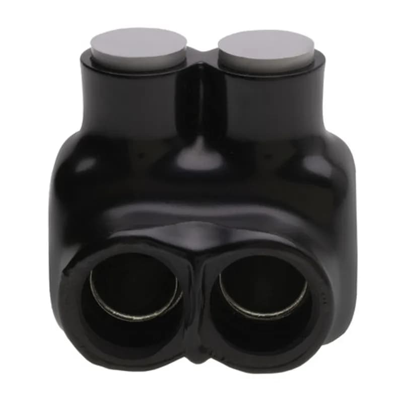 NSI Industries ITG-3/0 - The Polaris ITG-3/0 Grey Multi-Tap Single Side Entry Connector features 2 ports sized for 3/0 - 4 AWG Class B, C or D wires or 2/0 - 2 AWG Class K, M or I wires. The body is made from aluminum alloy wrapped in a layer of plastisol insulation. Each port is specially designed for fine-stranded copper wires and pre-loaded with an oxide inhibitor, with removable access plugs over the hex screws used to tighten the connections. Installs with a hex key and torque wrench, without any tape or additional supplies. Designed for use in a wide range of splicing fine-stranded wire applications, including installation in cable trays, troughs, wire-ways, raceways, ducts and motor junction boxes.