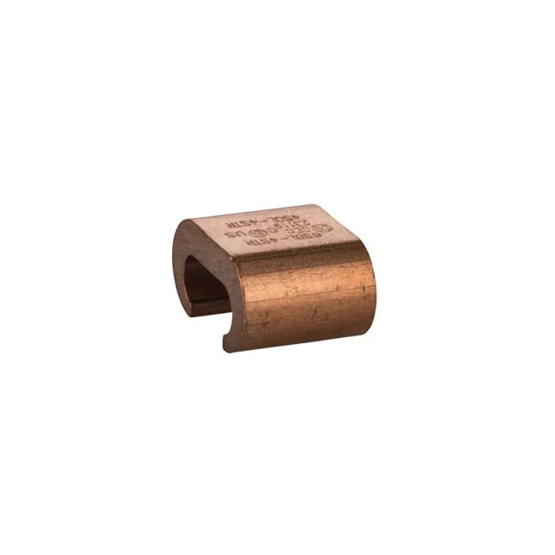 NSI Industries CTH-44 - Heavy Duty Copper C Tap Grounding Connector for 6 to 4 AWG Run - 6-6 AWG Tap APPLICATIONS: Copper "C" Taps are range-taking compression connectors made from high conductivity copper alloy. Ideal for making tap or parallel copper connections from 8 SOL to 4/0 STR conductors. Provides consistent reliability with heavy wall construction that prevents relaxation of the joint after installation. Installation time is reduced because of its "C" shape. UL CU486A, 467 suitable for direct burial.
