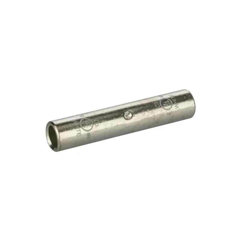 Long Barrel TinnedCopperSplice 3 AWG Long Barrel Tinned CopperSplices is a type of copper compression connector that is produced from high conductivity copper tubing. They are tin-plated to provide corrosion resistance and are marked with die index and color coded for easy reference. Listed for 35KV maximum when properly installed.