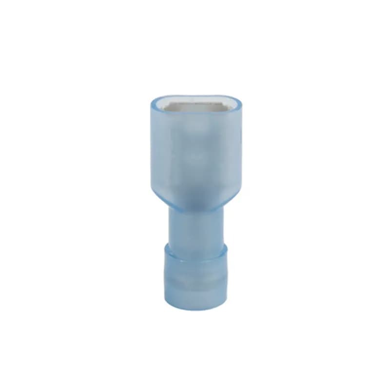 NSI Industries IF16-250-3N-S - 16-14 AWG Fully Insulated Female Disconnect with 0.250 Stud - 20 Count Fully Insulated Female Disconnects are entirely covered in an insulating nylon. Turned up edges give this spade more safety and reliability. 300V, 105 degrees C. FEATURES: STYLE: Fully Insulated Female Disconnect MATERIAL: Nylon QUANTITY: 20 Count WIRE SIZE: 16-14 STUD SIZE: 0.250 BRAND EQUIVALENT: Morris 11976 Ideal 83-9781
