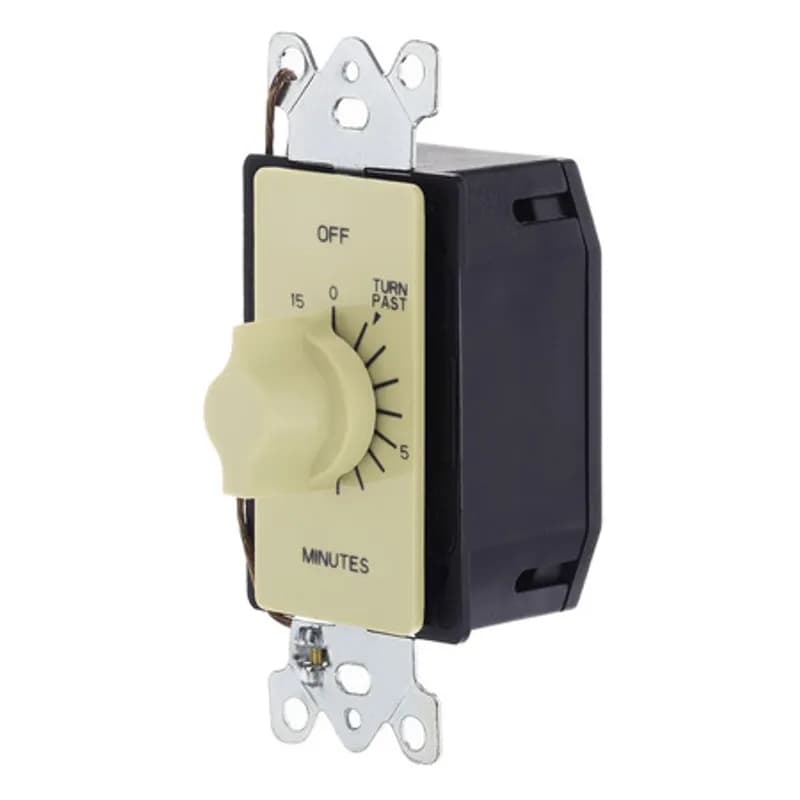 The TORK A515M 15-Minute Spring-Wound In-Wall Twist Timer is designed to control a variety of indoor appliances and lights. Automate your home or office to save energy and money using the simple twist knob and reliable mechanical timekeeping. Fits into a standard electrical box for in-wall mounting. Designed for indoor loads such as lights, whole house fans, air compressors, water heaters or motors.