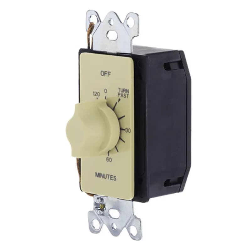 NSI Industries A502H - The TORK A502H 2-Hour Spring-Wound In-Wall Twist Timer is designed to control a variety of indoor appliances and lights. Automate your home or office to save energy and money using the simple twist knob and reliable mechanical timekeeping. Features a time range of 10 minutes to 2 hours and fits into a standard electrical box for in-wall mounting. Designed for indoor loads such as lights, whole house fans, air compressors, water heaters or motors.