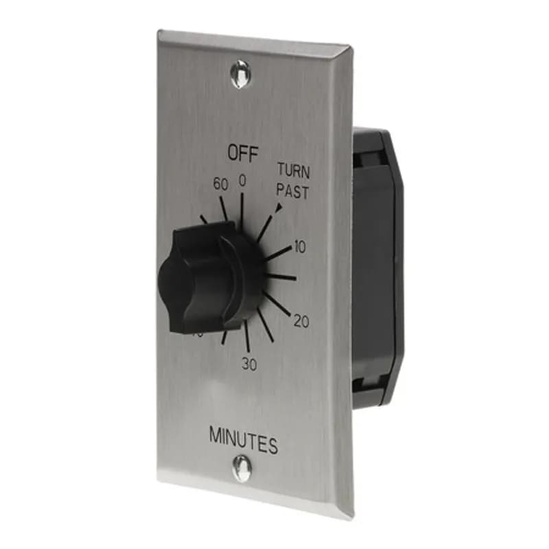 NSI Industries C560M - The TORK C560M 60-Minute Spring-Wound In-Wall Twist Timer with a commercial-style metal faceplate is designed to control a variety of indoor appliances, motors and lights. Automate factories, offices or other buildings to save energy and money using the simple twist knob and reliable mechanical timekeeping. Fits into a standard electrical box for in-wall mounting. Designed for SPDT switch type on indoor loads such as ventilation fans, lighting, HVAC systems, motors, pumps or air compressors.