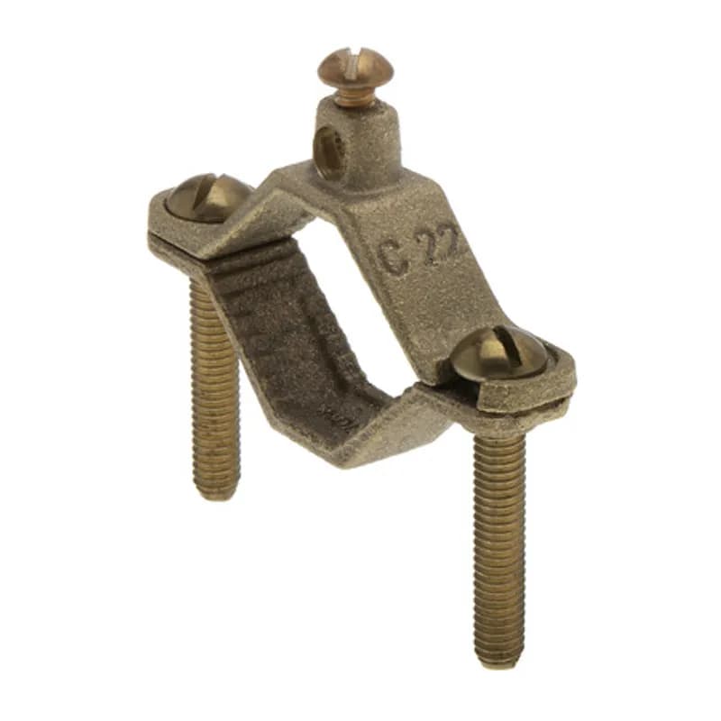 The NSI G-2-SDB-SB Heavy Duty Bronze Ground Clamp for Direct Burial grips on pipes between 1-1/4" to 2" in diameter and is suitable for direct burial applications. Ground clamps ending with suffix -SB come with silicon bronze screws and a cast bronze clamp body. These economical, high-quality metals provide durable performance in a range of applications and an extended life over stainless-steel components. UL Listed 467 for Grounding and Bonding. Stock products you can rely onâ€”stock NSI.