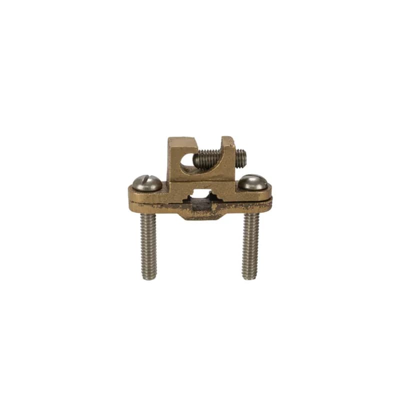 NSI Industries GLC-12HDB - NSI GLC-12HDB Heavy Duty Direct Burial Ground Clamps grip on pipes between 1/2" to 1" in diameter and are the ultimate ground clamps for securing just about any size ground wire in just about any application. The bronze body and pre-assembled 304 stainless steel screws are made of economical, high-quality metals that provide durable performance in a range of applications. The horizontal lay-in lug design of these clamps provides ultimate flexibility when securing large conductors and can accommodate wires in the range of 10 to 2 STR. Use this heavy-duty ground clamp to secure ground wire to copper water pipes, tubing, rebar and ground rods up to 1" in diameter. UL Listed for direct burial in both earth and concrete. UL Listed 467 for grounding and bonding. Stock products you can rely onâ€”stock NSI.