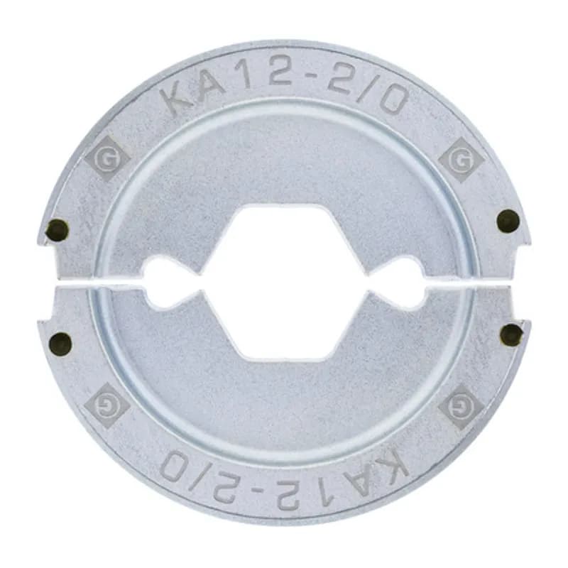 KA12-20 U-Type Crimping Die 2/0 AWG Aluminum - Olive U-Shaped Crimping Dies are for use with the N1240 Crimping Tool and Other Tools.