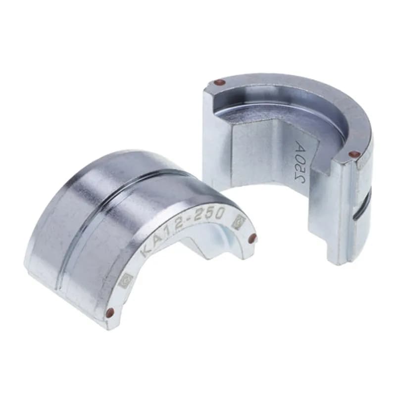 NSI Industries KA12-250 - U-Type Crimping Die 250 MCM Aluminum - Red U-Shaped Crimping Dies are for use with the N1240 Crimping Tool and Other Tools.