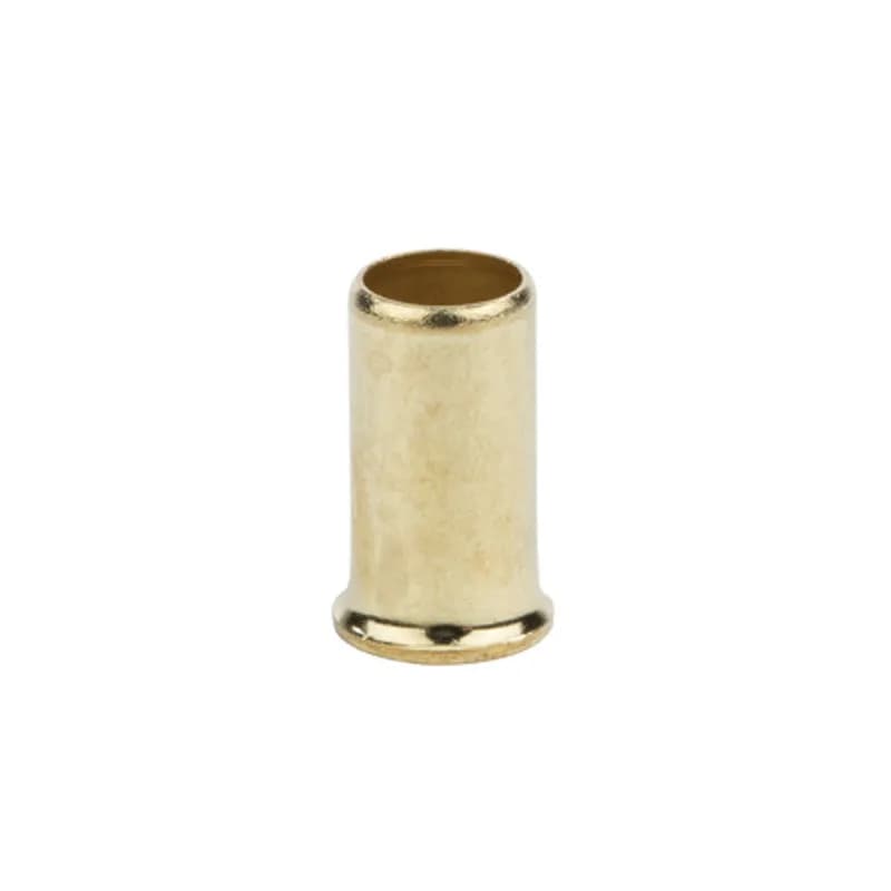NSI Industries SB1408S - The Easy-Twist SB1408S 50-Count Pack of Steel Crimp Sleeve Wire Connectors are designed for use on wires in the 14-8 AWG size range. The simple brass-plated sleeve design forms low-resistance connections in a tight space and installs using a specialized crimp tool or adjustable pliers. Use crimp sleeves to permanently connect wires in grounding, uninsulated or small motor applications where vibration resistance is a concern.