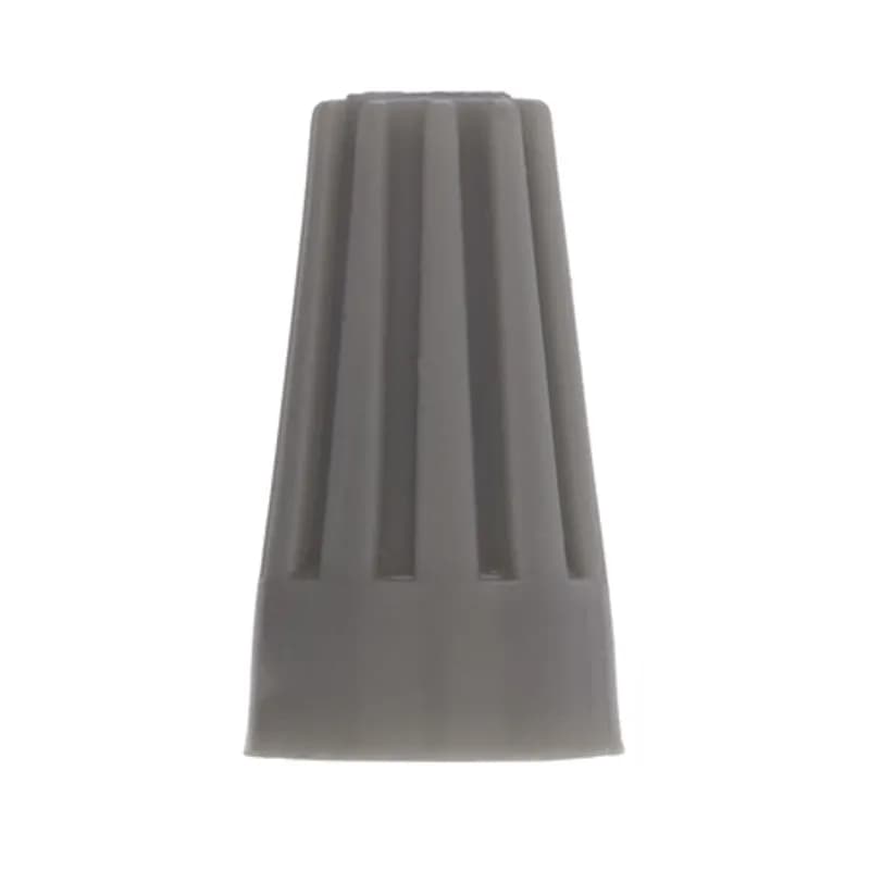 The Easy-Twist WC-G-C 100-Count Carton of Standard-Style Grey Wire Connectors are designed for use on copper wires in the 22-14 AWG size range. They’re made of flame-retardant thermoplastic rated for a maximum temperature of 105˚ Celsius (221˚ Fahrenheit). The quick-grip square spring design grips in fewer twists and can dead-end a single wire, while the ergonomic ribbed texture makes them easy to twist. Their compact design is useful for applications in tight areas or anywhere else you need to connect wires.