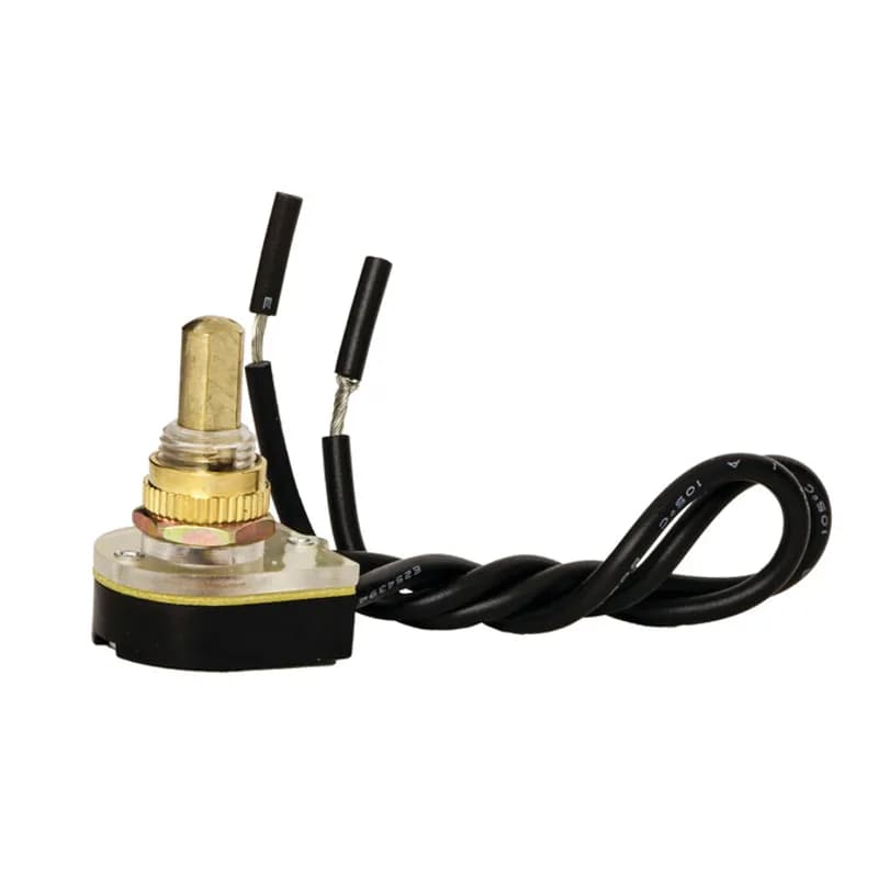 Pushbutton On-Off SPST Brass Actuator
