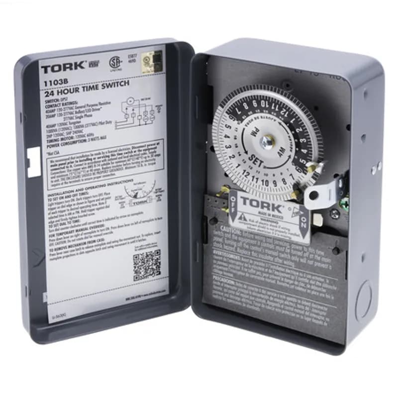 24 Hour Time Switch 40A 120V DPST Indoor