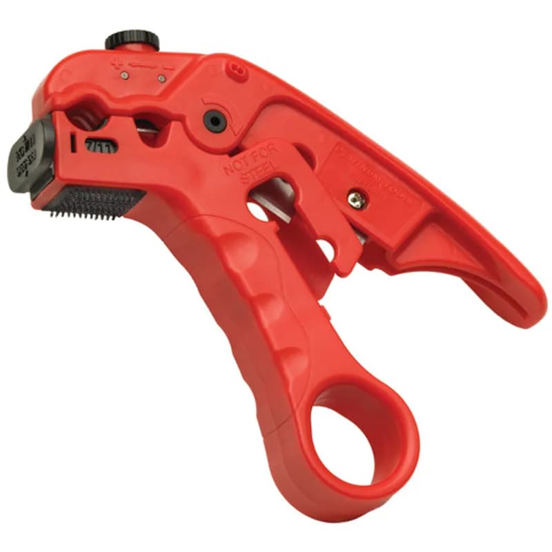 NSI Industries 15041C - The "Big Red" Multi-Stripper is an easy-to-use professional cable and wire stripper/cutter for most cable types/sizes in the networking world of voice, data and video.
