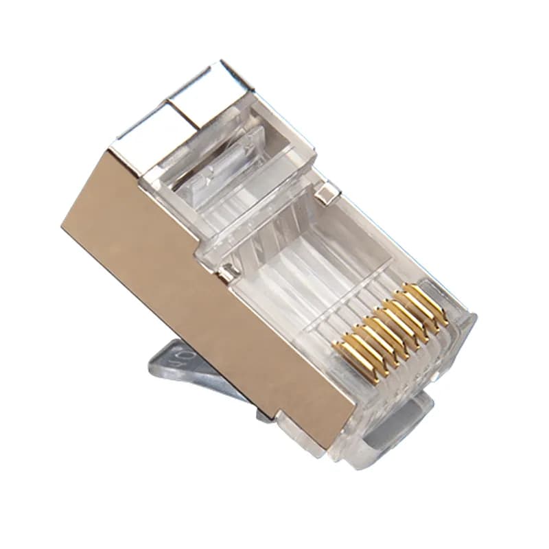 Combines the performance advantage exclusive to the EZ-RJ45 design with the performance advantage inherent to shielded products to provide an unparalleled solution for the market. In applications where NEXT, FEXT and AXT are an issue, using shielded products can be the solution. This connector is designed to work on both Cat5e and Cat6 cables, solid or stranded., 849160006411
