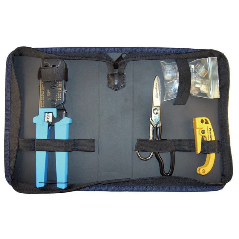 NSI Industries 90136 - Kit features the patented EZ-RJ45 Crimp Tool and connectors for the simplest, fastest and highest performing installation of Cat 5 and 5e and 6 data networks., 849160000716