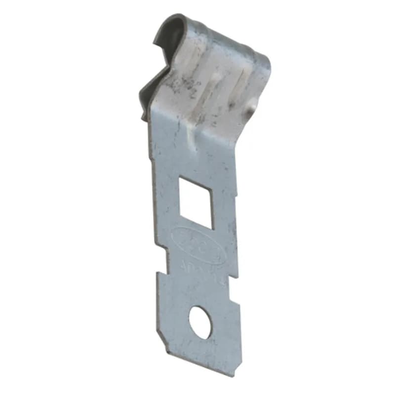 NSI Industries JH902-100 - Hang ceiling wire & jack chain, threaded rod and eye lag screws using this 45 degree steel vertical overhang hardware with both threaded and non-threaded holes.