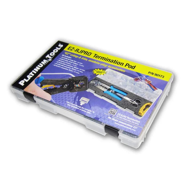 NSI Industries 90173 - Twisted pair made EZ. Professional, modular plug cable prep and termination kit for Category 3, 5, 5e or 6 compliant data networks., 849160006589