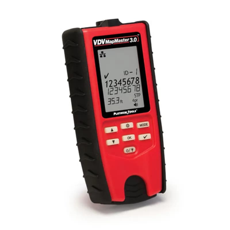 NSI Industries T130 - The VDV MapMaster 3.0 combines continuity testing, mapping, generating tones and length measurement functions into a single easy-to-use unit for installation, troubleshooting, and maintenance for telco, network, or coax cable. The back-lit display, glow-in-the dark keypad and a built-in flashlight helps you to work in the dark. Whether your jobs are commercial or residential, the versatility and added features of the VDV MapMaster 3.0 makes it a best value cable verifier for the professional installer!