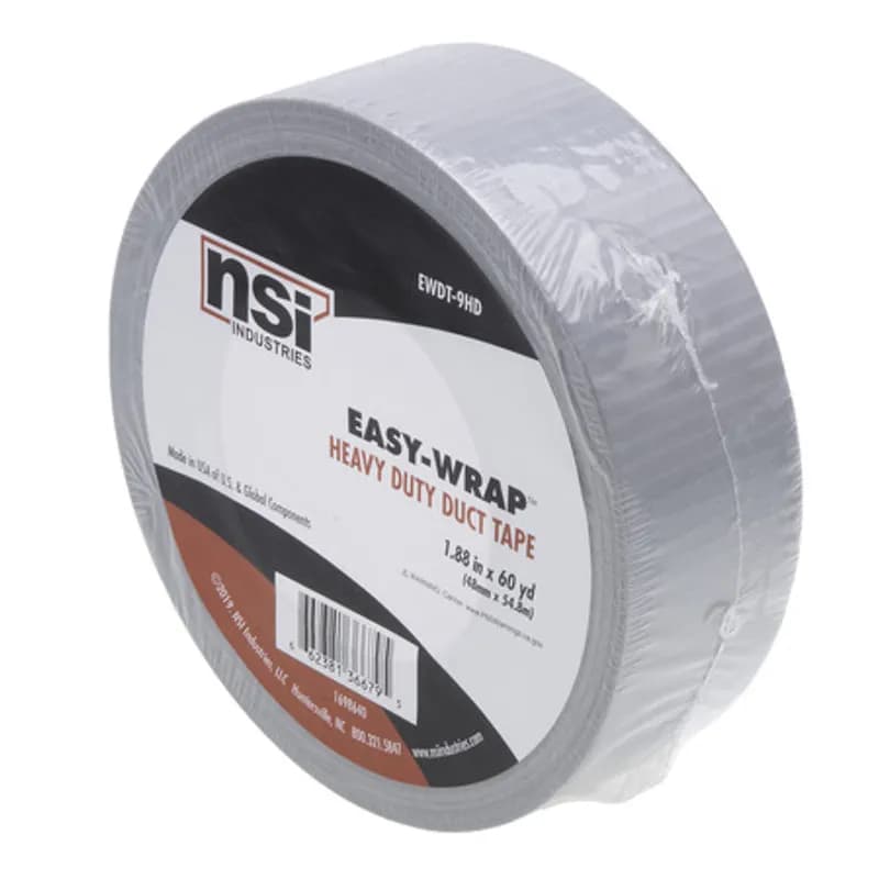NSI Industries EWDT-9HD - Easy-Wrap Heavy Duty Duct Tape 1.88 x 60