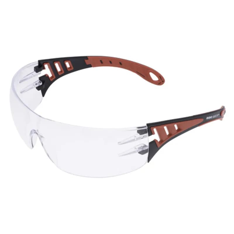 NSI Industries SG-103C - The RHINO Safety SG-103C Safety Glasses feature clear polycarbonate lenses in a comfortable Hytrel and EVA foam frame designed to be impact-resistant and offer increased protection. The clear lenses are designed for indoor applications and built to be both impact- and scratch-resistant. These glasses have all the durability needed to survive your jobsite and a comfortable wraparound design to fit most heads, with EVA foam pads to maintain a cushioned grip.