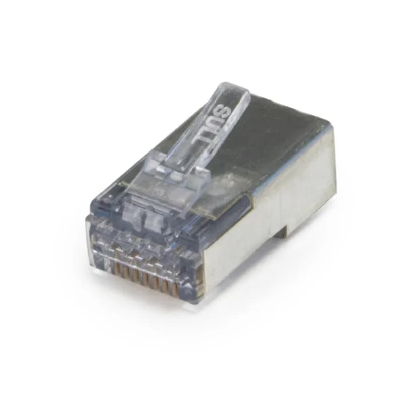 ezEX44 Shielded, RJ45 Internal Grnd. 25/Clamshell.