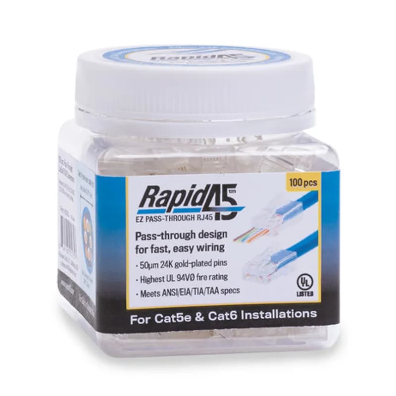 NSI Industries 2106J - Rapid45 Cat5e/6 Connector. 100/Jar.