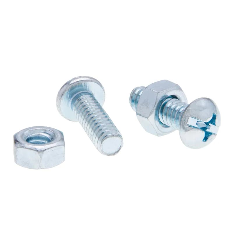 NSI Industries RSB100 - 1/4-20 x 3/4 Round Head, Combo Drive, Stove Bolt Kit, 100 per pack