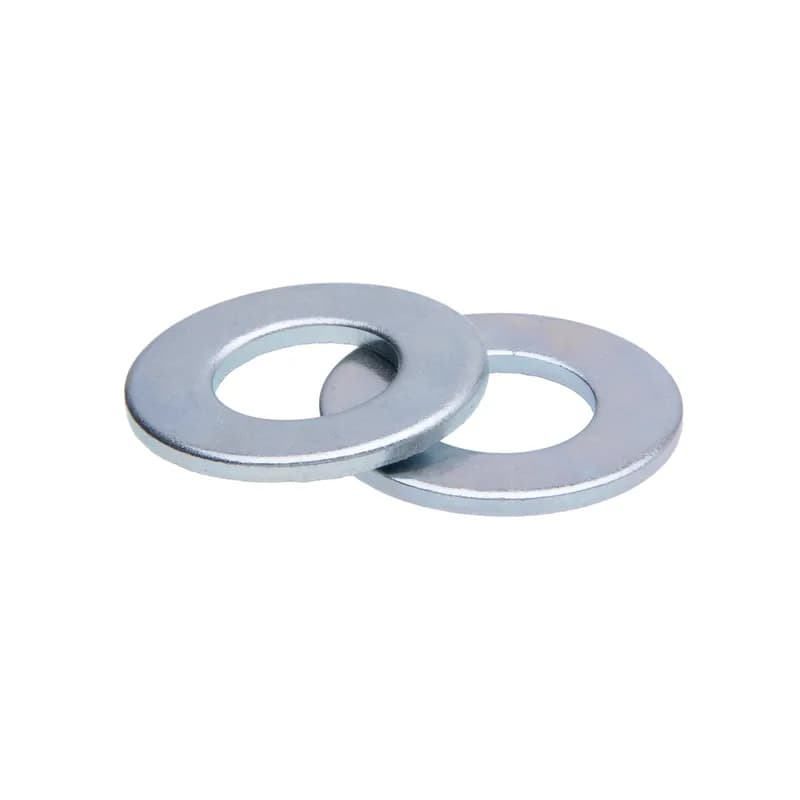 Flat Washer Kit, 485 pieces, Zinc Chromate finish, Steel, 7 sizes (100) #6, (100) #8, (100) #10, (75) 1/4 in., (50) 5/16 in., (35) 3/8 in., (25) 1/2 in.