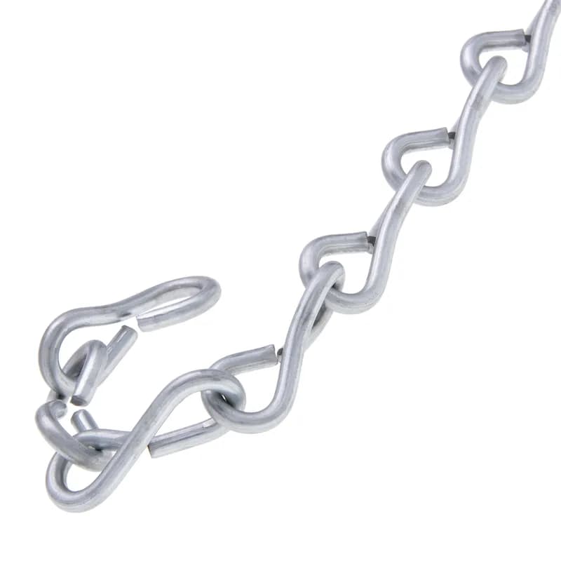 NSI Industries JC12C - Jack Chain, #12, 3/8 in. size, 29 lb. working load limit, Steel, Galvanized finish, 100 ft. per reel
