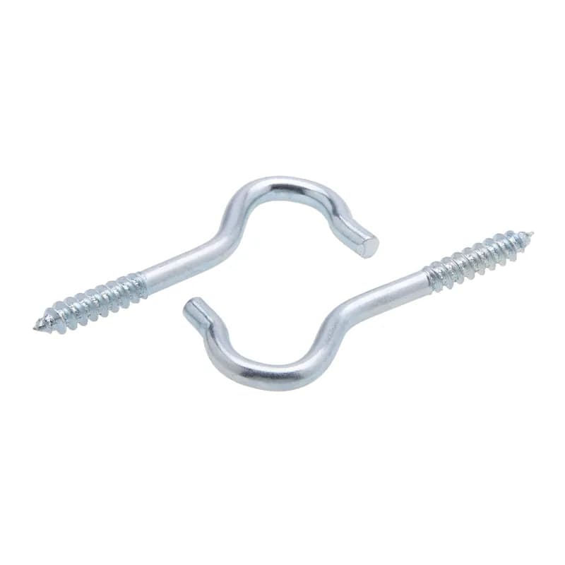 NSI Industries SH3 - Screw Hook, 4-1/8 in. overall length, Steel, 0.244 in. hook diameter, Thread Mount, Zinc Chromate finish, 100 per pack