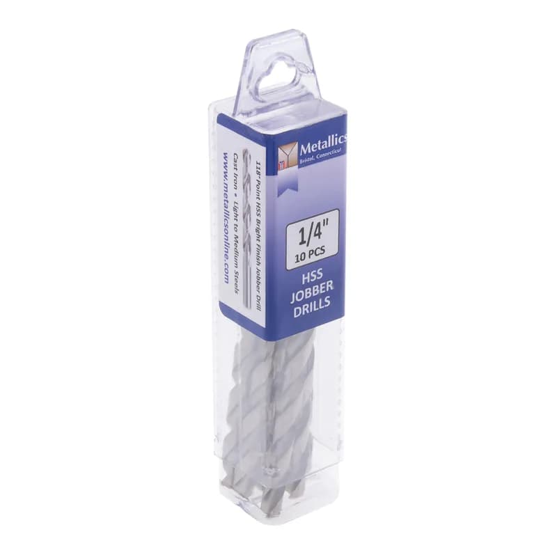 NSI Industries HSD21 - High-Speed Steel Twist Drill, Bright finish, 25/64 in. fractional size, 5-1/8 in. overall length, 118 DEG tip angle, 5 pieces