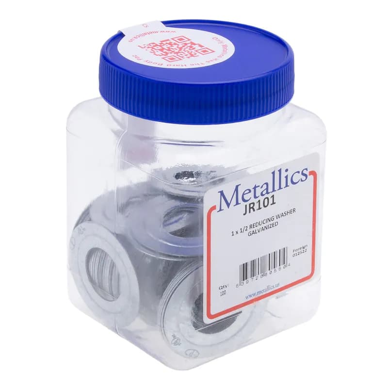NSI Industries JR101 - Reducing Washer, 1/2 in. inside diameter 1 in. outside diameter, Steel, galvanized finish,, 100 per pack