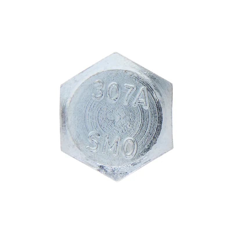 Bolt, 1/4-20 in. size, 3 in. length, Hex head, Zinc, 100 per pack