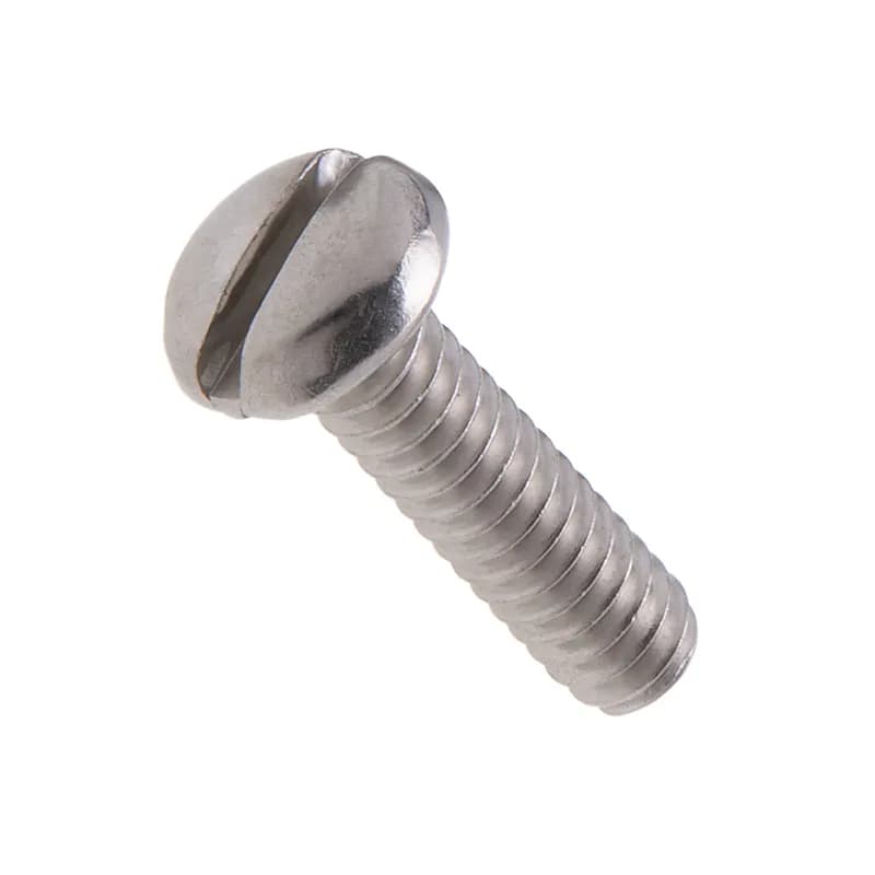 6-32 x 3/4 Pan Head Slot Machine Screw 18-8 SS