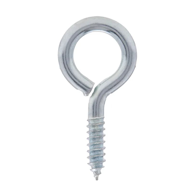NSI Industries SE6 - Screw Eyes, 8 in. length, 1-1/8 in. eye diameter, 2-7/8 in. thread length, Lag Screw Thread, Steel, 7/16 in. size, Zinc Chromate finish, 25 per pack