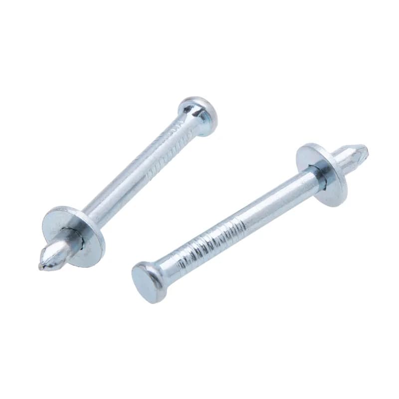 Hand Drive Pin, 1/4 in. head size, Steel, Zinc Plated finish, 3 in. length, 500 per sleeve