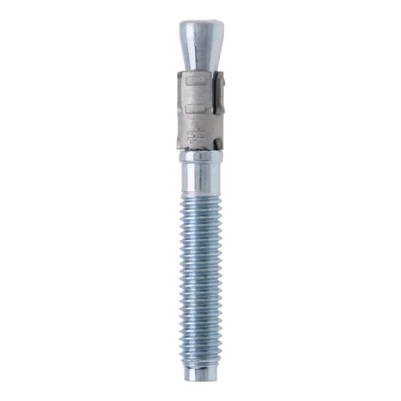 Strong-Bolt, Wedge Anchor, 1/2-13 in. Size, 3-3/4 in. length, 2-1/8 in. thread length, 13 thread per inch, 1/2 in. drill size, Hex head, Carbon Steel material, 316 grade, Zinc Plated finish, Stainless Steel Clip included, 25 per pack