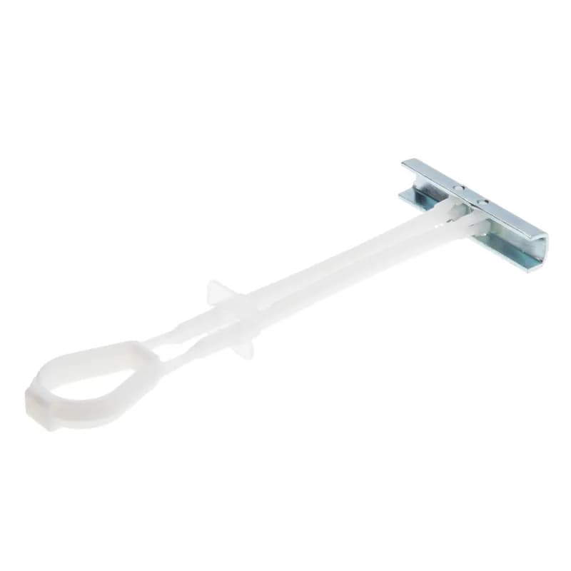Strap-Toggle Anchor, 3/8 in. Size, 4 in. length, 1/2 in. drill size, 3/8-16 in. screw size, Metal material, Zinc finish, 100 per pack, Plastic strap material
