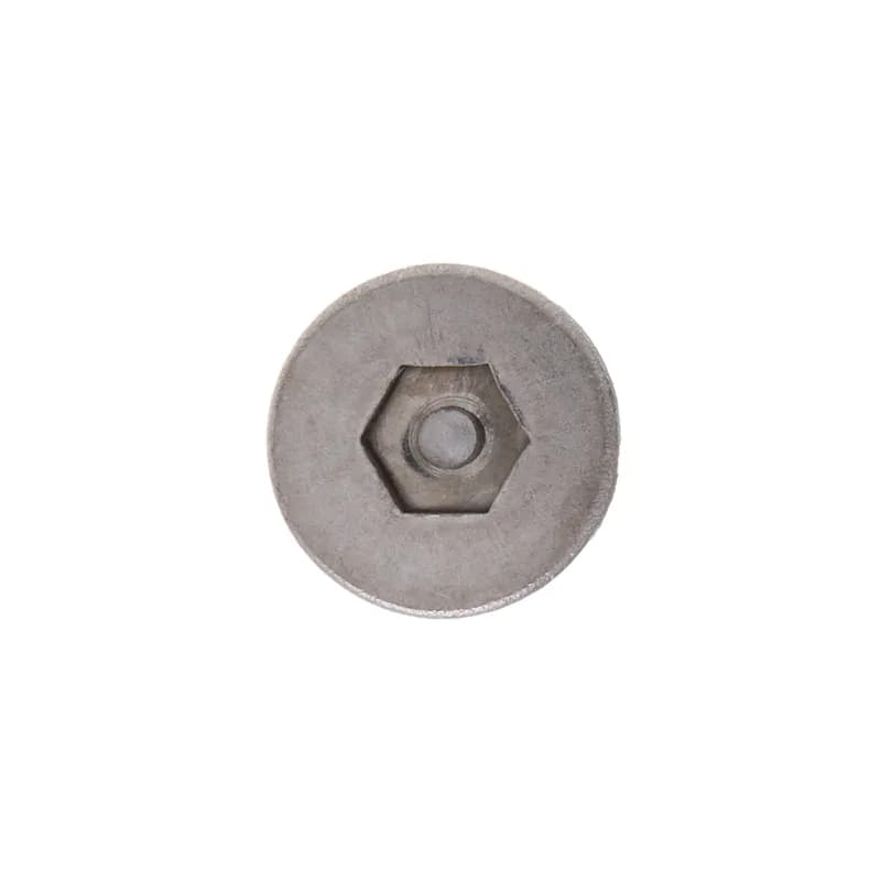 Machine Screw, Stainless Steel material, #8-32 Size, 1/2 in. length, Flat head, Hex Pin drive type, 5/32 in. driver size