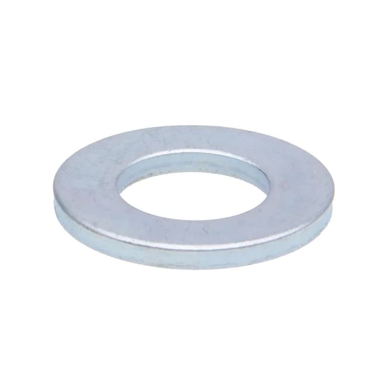 Metric Flat Washer, M20 bolt sizes, Steel, Zinc finish, 100 per pack