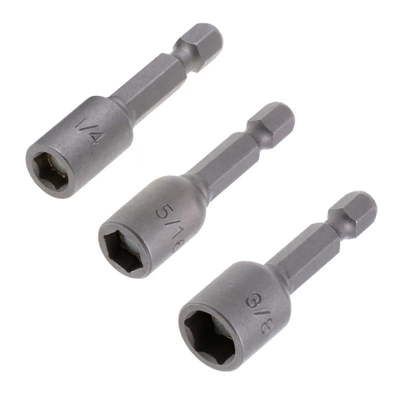 NSI Industries MTKQ10 - Magnetic Bit Holder and Nut Setter Kit, 10 pieces, Hex shank shape, Steel holder material, 1/4 in. (Magnetic Nut Setter), 1/4 in. (Magnetic Nut Setter), 1/4 in. (Magnetic Nut Setter), 1/4 in. (Magnetic Nut Setter), 5/16 in. (Magnetic Nut Setter), 5/16 in. (Magnetic Nut Setter), 5/16 in. (Magnetic Nut Setter), 5/16 in. (Magnetic Nut Setter), 3/8 in. (Mag tip size, 1 per pack