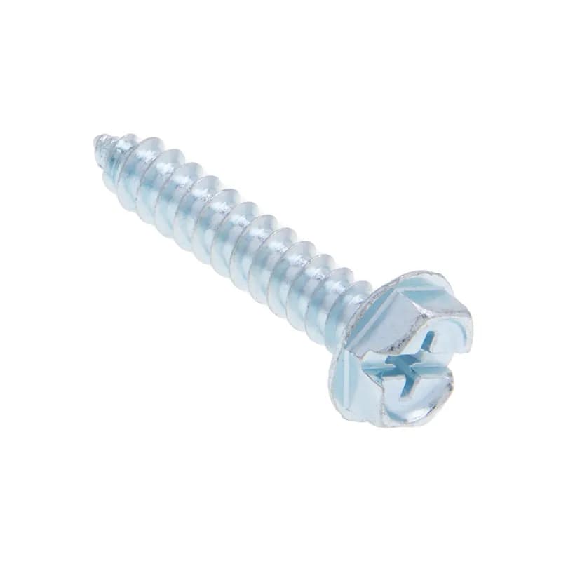 12 x 2-1/2 Indented Hex Washer Hd (5/16) Phillips Tapping Screw Zinc