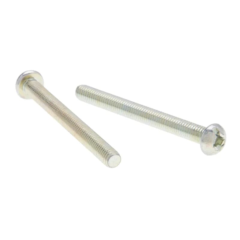 NSI Industries JTRM20 - #10-32 x 3/8 Round Head TriDrive Machone Screw USA Made Zinc