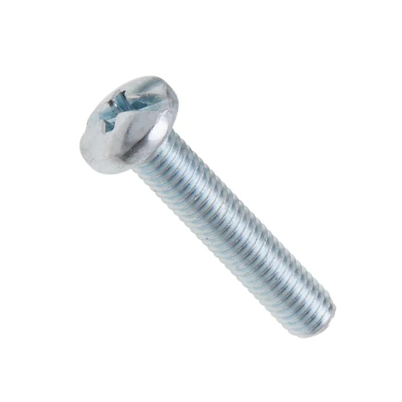 8-32 x 5/8 Pan Head Phillips Machine Screw Zinc